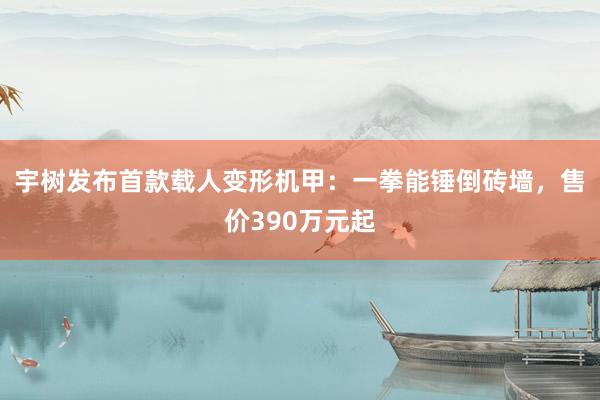 宇树发布首款载人变形机甲：一拳能锤倒砖墙，售价390万元起