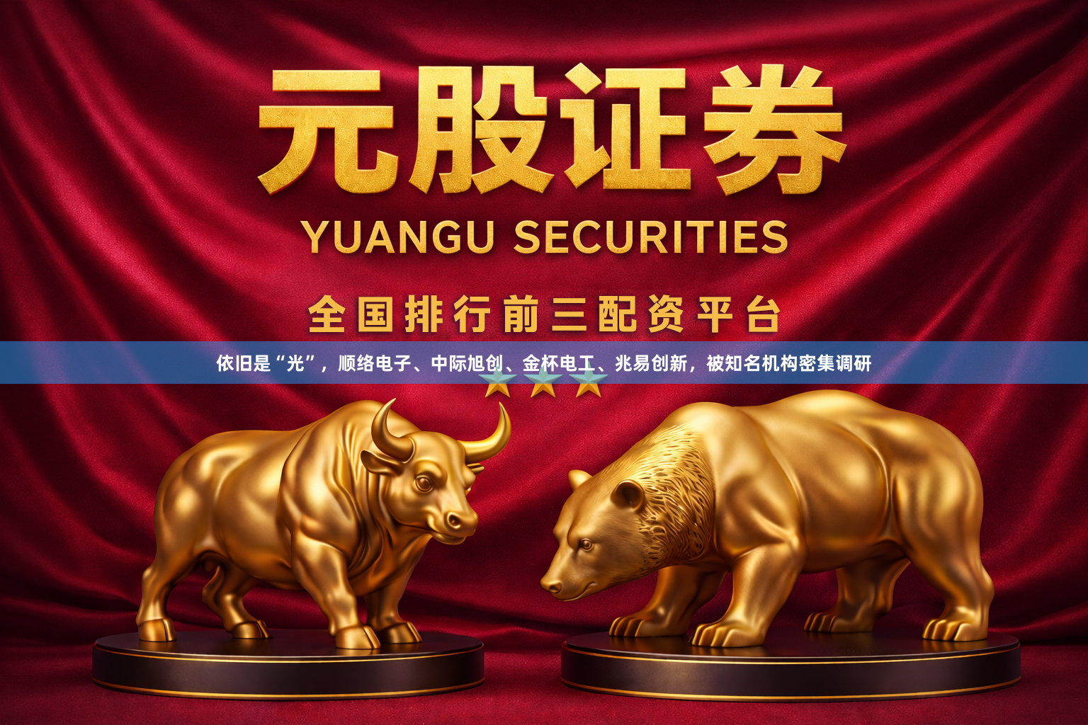 依旧是“光”，顺络电子、中际旭创、金杯电工、兆易创新，被知名机构密集调研